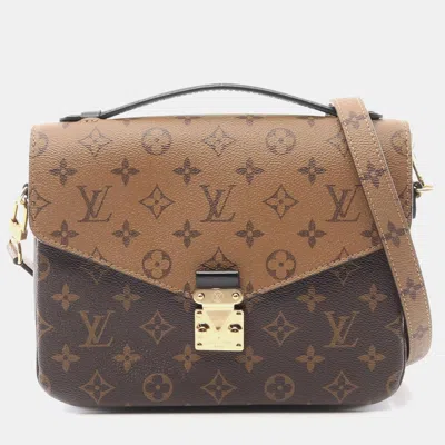 Pre-owned Louis Vuitton Monogram Reverse Pochette Metis Mm Crossbody Bag