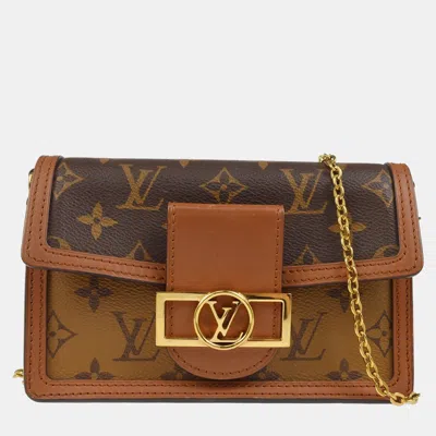 Pre-owned Louis Vuitton Monogram Reverse Portefeuille Dauphine