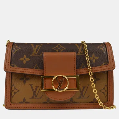 Pre-owned Louis Vuitton Monogram Reverse Portefeuille Dauphine