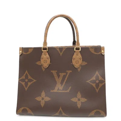 Pre-owned Louis Vuitton Monogram Reverse Red Color Monogram Reverse Shoulder Bag Tote Bag ()