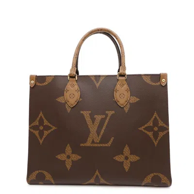 Pre-owned Louis Vuitton Monogram Reverse Red Color Monogram Reverse Shoulder Bag Tote Bag ()