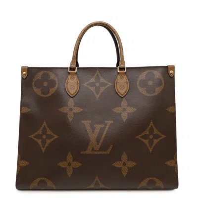 Pre-owned Louis Vuitton Monogram Reverse Red Color Monogram Reverse Shoulder Bag Tote Bag ()