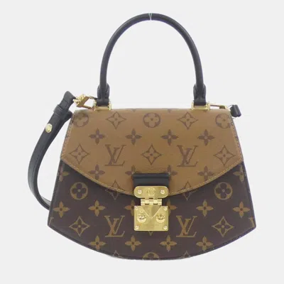 Pre-owned Louis Vuitton Monogram Reverse Tilsit Handbag In Brown