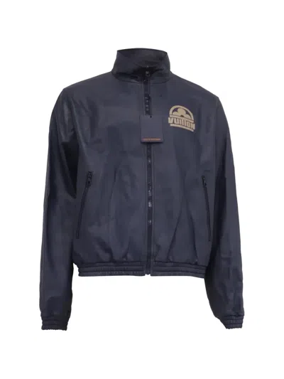 Pre-owned Louis Vuitton Monogram Reversible Bomber Jacket In Blue