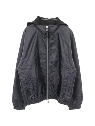 Pre-owned Louis Vuitton Monogram Reversible Jacket In Black