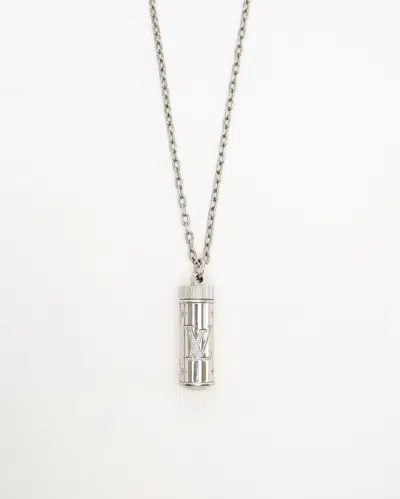 Pre-owned Louis Vuitton Monogram Rhinestone Bottle Case Necklace