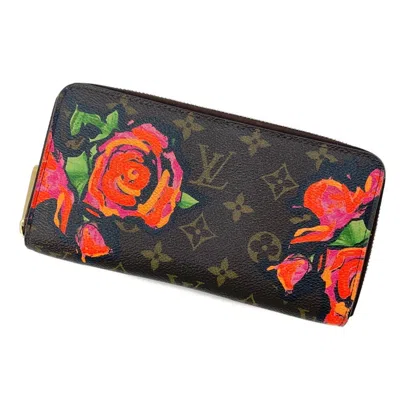 Pre-owned Louis Vuitton Monogram Rose Brown Monogram Rose Long Wallet (bi-fold) ()