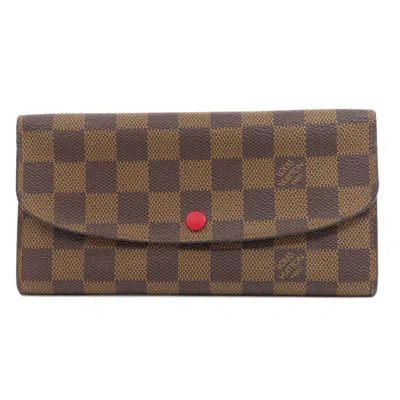 Pre-owned Louis Vuitton Monogram Rouge Monogram Canvas Long Wallet (bi-fold) () In Monogram, Rouge