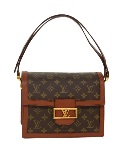 Pre-owned Louis Vuitton Monogram Sac Dauphine Shoulder Bag M51410 Lv Auth 39353 In Brown