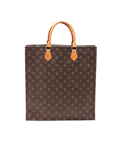 Louis Vuitton Monogram Sac Plat Bag In Brown