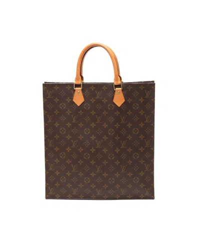 Louis Vuitton Monogram Sac Plat Tote Bag In Brown