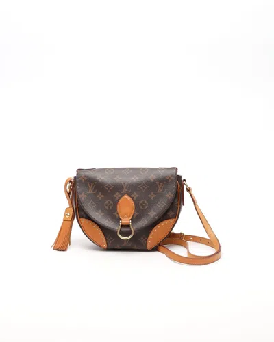 Pre-owned Louis Vuitton Monogram Saint Cloud Nm Crossbody Bag In Brown