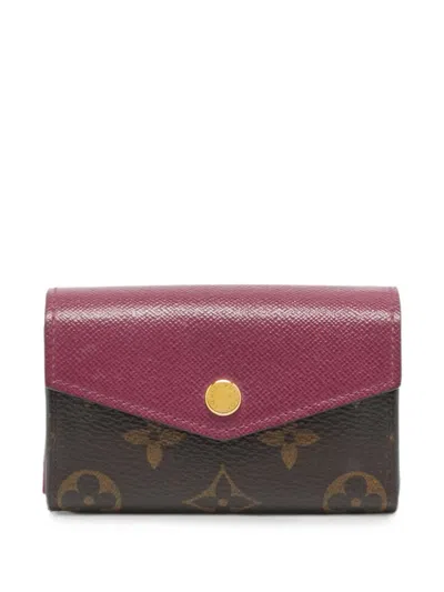 Pre-owned Louis Vuitton Monogram Sarah Wallet In Brown