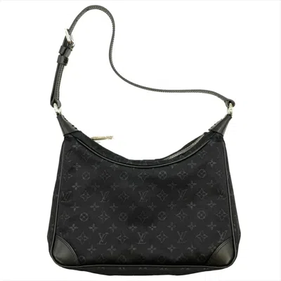 Pre-owned Louis Vuitton Monogram Satin Black Monogram Noir Monogram Satin Shoulder Bag ()