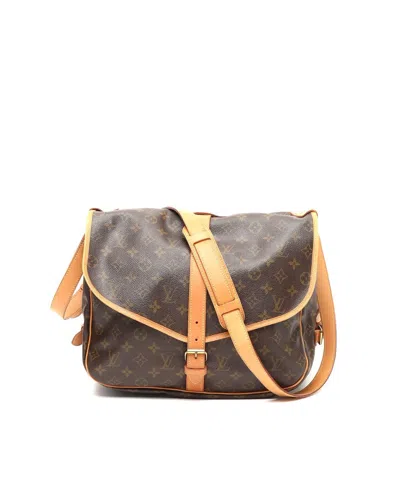 Louis Vuitton Monogram Saumur 35 Bag In Brown