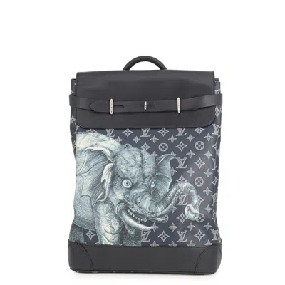 Pre-owned Louis Vuitton Monogram Savane Ancre Backpack () In Black