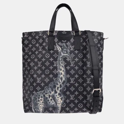 Pre-owned Louis Vuitton Monogram Savannah Chapman Mm Tote Handbag In Blue