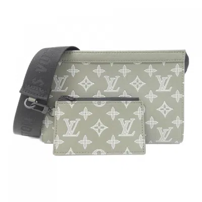 Pre-owned Louis Vuitton Monogram Shadow Leather Shoulder Bag ()