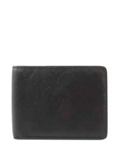 Pre-owned Louis Vuitton Monogram Shadow Wallet In Black