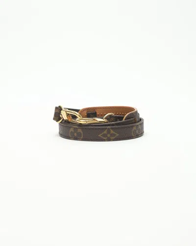 Pre-owned Louis Vuitton Monogram Shoulder Strap In Brown