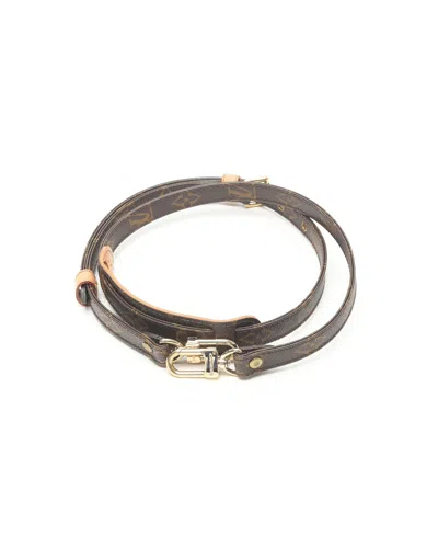 Pre-owned Louis Vuitton Monogram Shoulder Strap In Brown