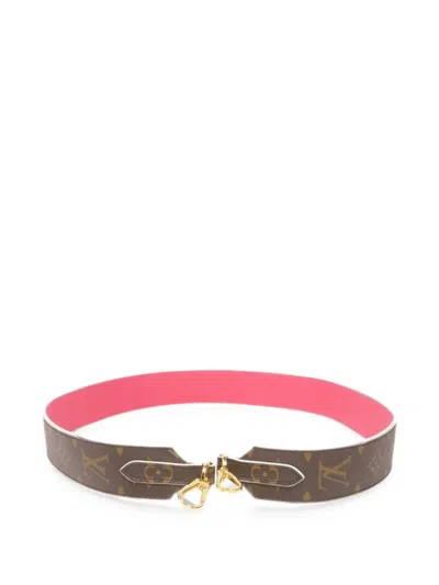 Pre-owned Louis Vuitton Monogram Shoulder Strap In Brown
