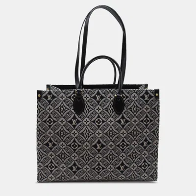 Pre-owned Louis Vuitton Monogram Since 1854 Onthego Gm In Black