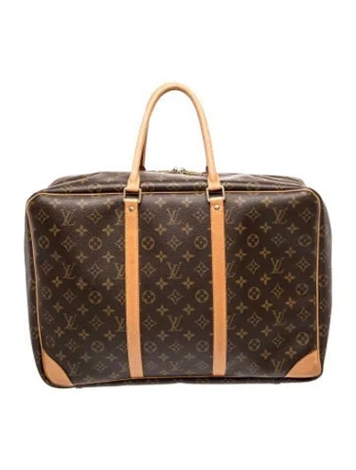 Pre-owned Louis Vuitton Monogram Sirius Suitcase In Brown