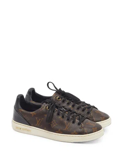 Pre-owned Louis Vuitton Monogram Sneakers In Brown