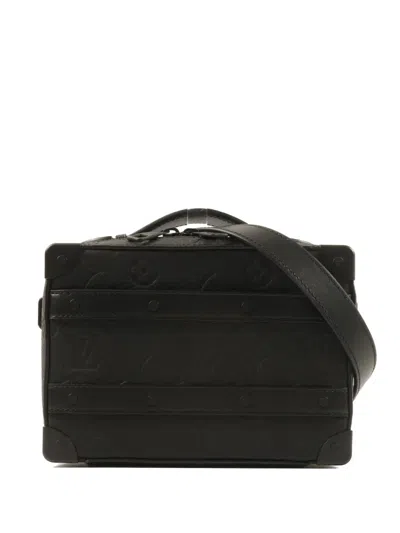 Pre-owned Louis Vuitton Monogram Soft Trunk Shoulder Bag In Black