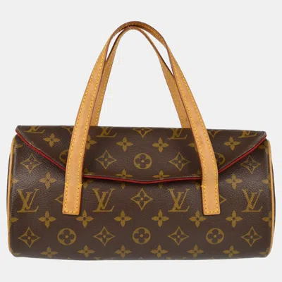 Pre-owned Louis Vuitton Monogram Sonatine Handbag In Brown