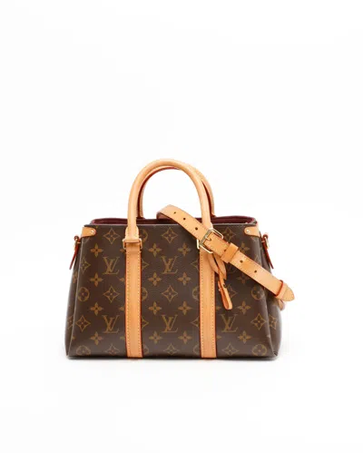 Pre-owned Louis Vuitton Monogram Soufflot Bb Bag In Brown