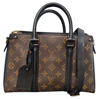 Pre-owned Louis Vuitton Monogram Soufflot Bb Satchel Nm Black