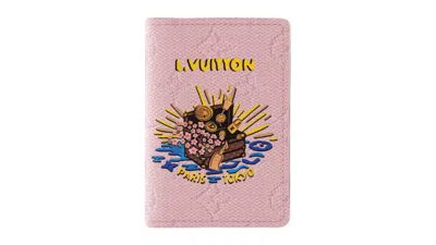Pre-owned Louis Vuitton Monogram Souvenir Pocket Organizer In Pink
