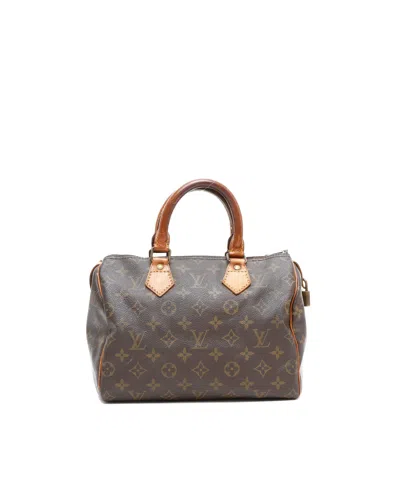 Pre-owned Louis Vuitton Monogram Speedy 25 Bag In Brown