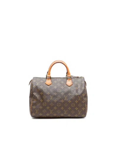 Pre-owned Louis Vuitton Monogram Speedy 30 Bag In Brown