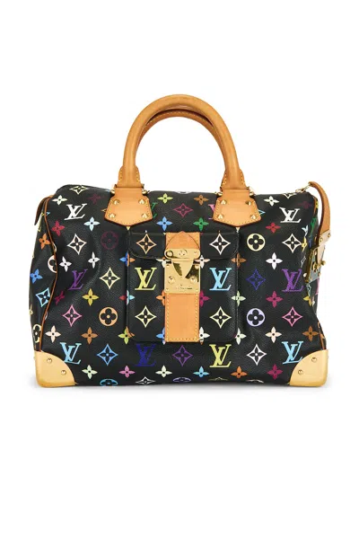 Pre-owned Louis Vuitton Monogram Speedy 30 Handbag In Black