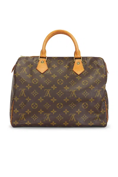 Pre-owned Louis Vuitton Monogram Speedy 30 Handbag In Brown