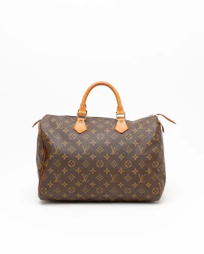 Pre-owned Louis Vuitton Monogram Speedy 35 Bag