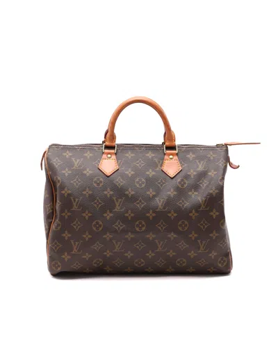 Louis Vuitton Monogram Speedy 35 Bag In Brown