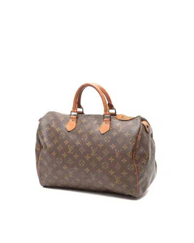 Louis Vuitton Monogram Speedy 35 Bag In Brown