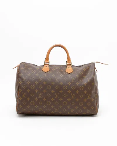 Pre-owned Louis Vuitton Monogram Speedy 40 Bag