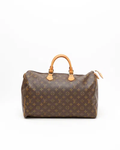 Pre-owned Louis Vuitton Monogram Speedy 40 Bag