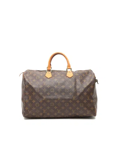 Pre-owned Louis Vuitton Monogram Speedy 40 Bag In Brown