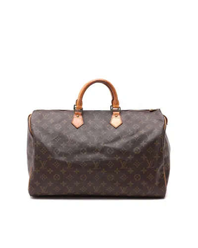 Louis Vuitton Monogram Speedy 40 Bag In Brown