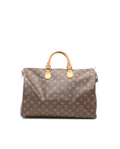 Louis Vuitton Monogram Speedy 40 Bag In Brown