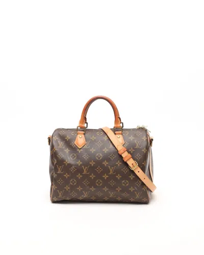 Louis Vuitton Monogram Speedy Bandoulière 30 Bag In Brown