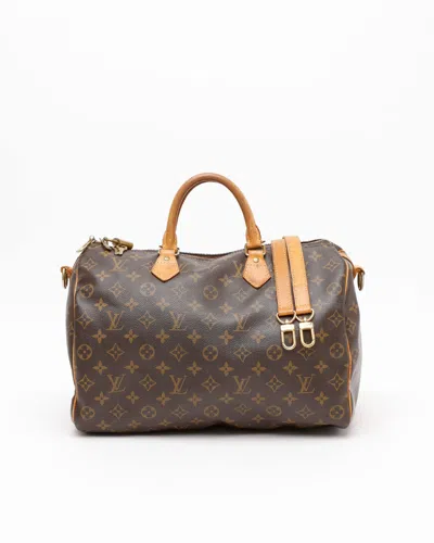 Pre-owned Louis Vuitton Monogram Speedy Bandoulière 35 Bag