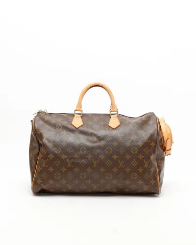 Pre-owned Louis Vuitton Monogram Speedy Bandoulière 40 Bag