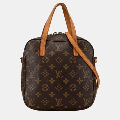 Pre-owned Louis Vuitton Monogram Spontini Bag In Brown